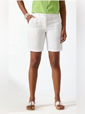 TOMMY BAHAMA Two Palms Linen Bermuda Shorts